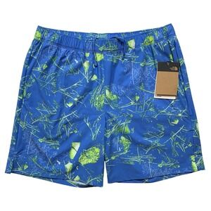 The North Face Mens Wander Shorts Trunks Beach Blue Floral Medium NWT - 223